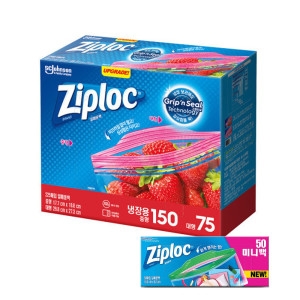 SC존슨 지퍼락 이지오픈탭 지퍼백 (중+대) 225매 (1개(225매))