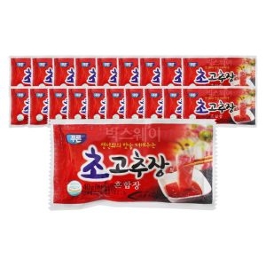 일회용 회초고추장소스 20개 초고추장 초장 회고추장