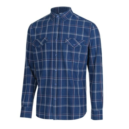 파파브로 남성 사계절 격자체크 셔츠남방 SI-SHA-MX01-블루_이미지