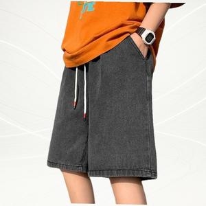 JHQR40394B남자 5부 흑 버뮤 바지남자바지 청 코디 1169723