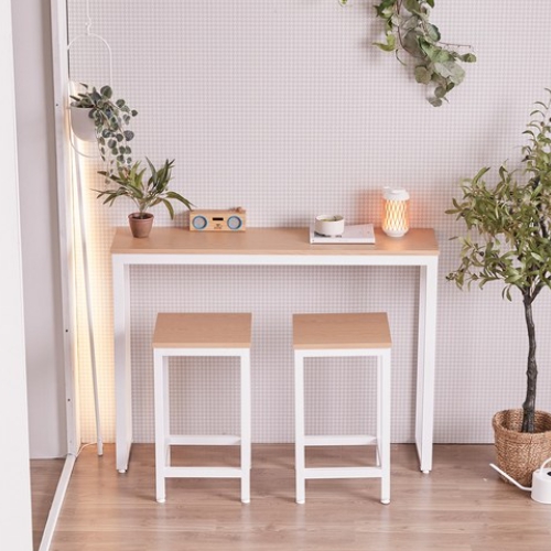 크라운퍼니쳐 모모 홈바 콘솔 바테이블 1400 (세로30cm, 의자별도)_이미지