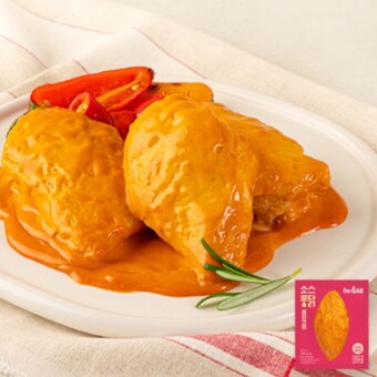 와이즈유엑스글로벌 <b>아임</b><b>닭</b> 소스퐁<b>닭</b> <b>닭</b>가슴살 불닭크림 100g