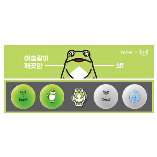 볼빅  비비드 참이슬 (컬러공, 4개+볼마커)