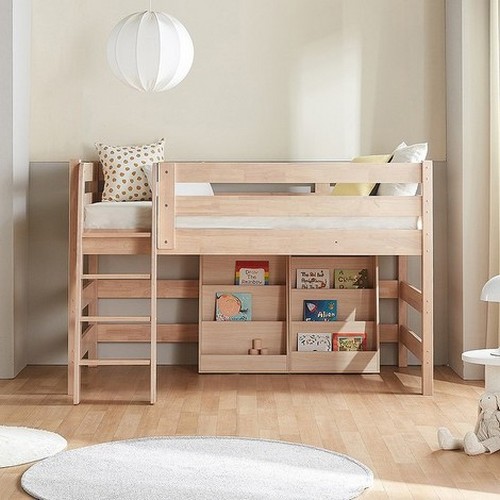 우드몽드 한샘몰 리틀홈 원목 벙커침대 SS (독립스프링)_이미지