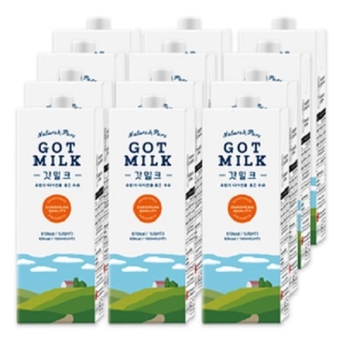믈레코비타 갓밀크 멸균우유 1L (12개)_이미지