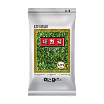 대천<b>김</b> 재래 <b>도시락</b><b>김</b> 5g