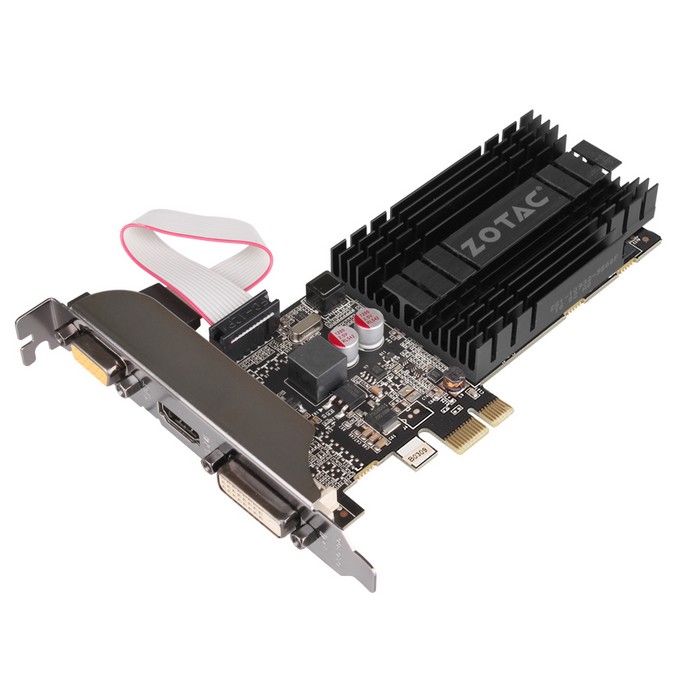 ZOTAC ������ GT710 ZONE D3 1GB LP ������ PCIE x1