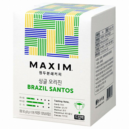 동서식품 맥심 싱글 오리진 브라질 산토스 10T (1개)_이미지