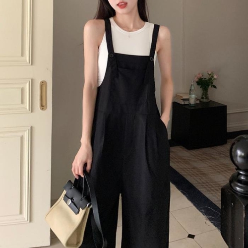 오노마 ONM F007327_와이드 롱멜빵바지 오버롤점프수트 17067686_이미지