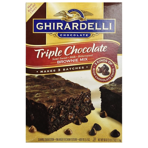 Ghirardelli 기라델리 트리플 쵸코렛 브라우니 믹스 1.7kg Triple Chocolate Brownie Mix