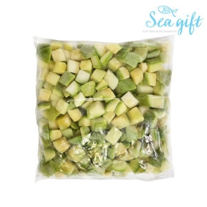 씨기프트 냉동 애호박 다이스 1kg 찌개용 볶음용 손질 간편 채소_이미지