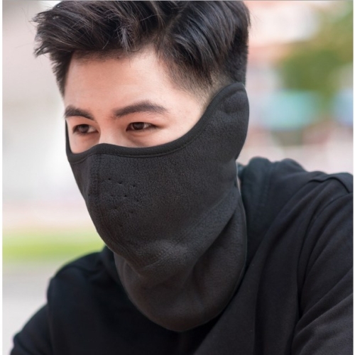 극세사 넥워머 방한마스크 방한대 오토바이 스키 보드 용품 겨울 등산 낚시 레져 마스크 블랙