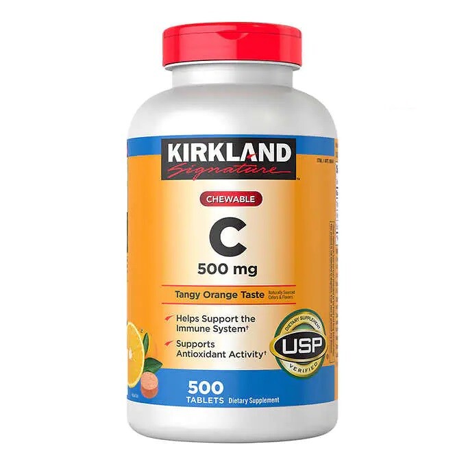 커클랜드 츄어블 비타민C 500mg 500정 (1개)_이미지
