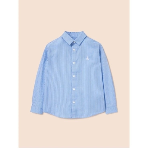  빈폴 KIDS Essential 1도 스트라이프 셔츠 스카이 블루 BI5164UE2Q