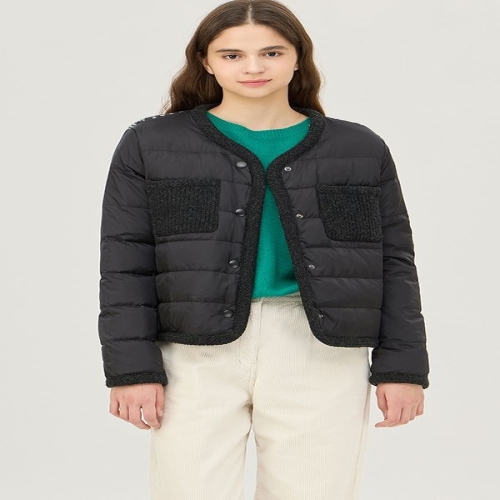 폴라 백 니트 구스 다운 패딩 BAPD63461