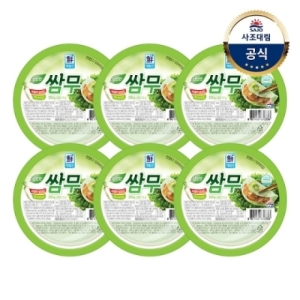 사조대림 대림냉장 쌈무와사비맛 350g x6개