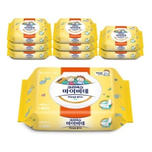 크리넥스 마이비데 키즈 화장실용 물티슈 캡형 40매 (27팩)_이미지