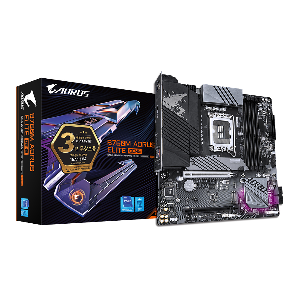 GIGABYTE B760M AORUS ELITE GEN5 제이씨현이미지입니다. 누르면 해당 게시물로 새창이동합니다.