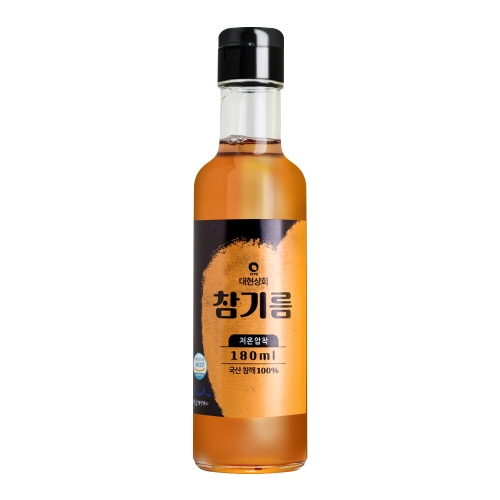 대현상회 저온압착 국산 참기름 180ml