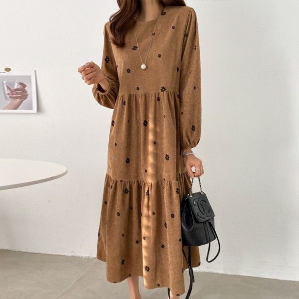 피핀 들꽃 코듀로이 원피스 38151993175