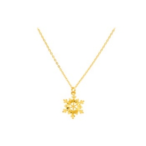 순금 눈의 결정 목걸이 3.75g