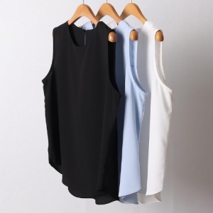 F023L306 라운구름나시블라우스 CR