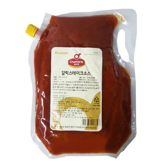 대상 쉐프원 갈릭 스테이크 소스 2kg (1개)