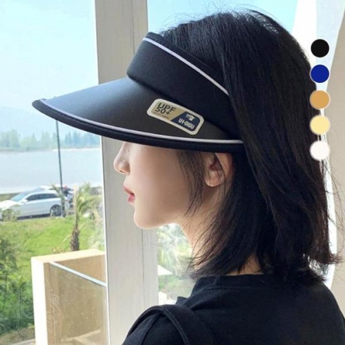 르랑 모던 밴딩 자외선 썬캡 B 모자 여성 햇빛 선캡 차단 창 넓은 썬햇uv WHS01B S16716111