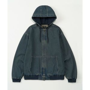 TOFFEE 빈티지 워시드 데님 후드 집업 BLUE T5S-VWDHZ213BL 144928