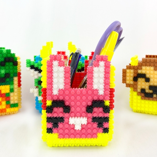 텐바이텐 이몰 디폼 끼우기블럭 12지신 연필꽂이-토끼 묘