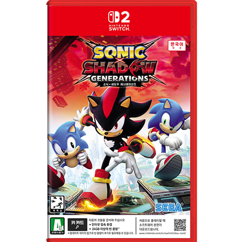 소닉X섀도우 제네레이션즈 한글판 SWITCH2, 패키지키카드_이미지