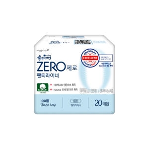 순수한면 제로 팬티라이너 슈퍼롱 20개 (1팩(20개))_이미지