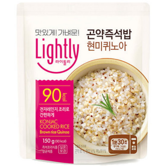 대상 청정원 라이틀리 곤약즉석밥 현미퀴노아 150g (10개)_이미지
