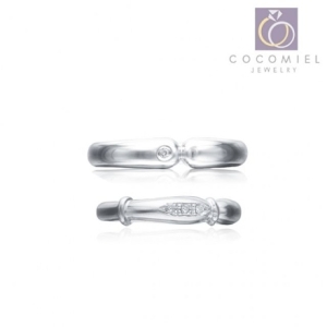 [불명] 쿠디 리어 CR-20 은반지 커플링 커플링반지 도금반지 실버 W15F5BF W15F5BF_이미지