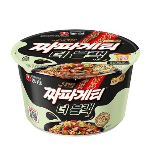 농심 짜파게티 더블랙 큰사발 90g