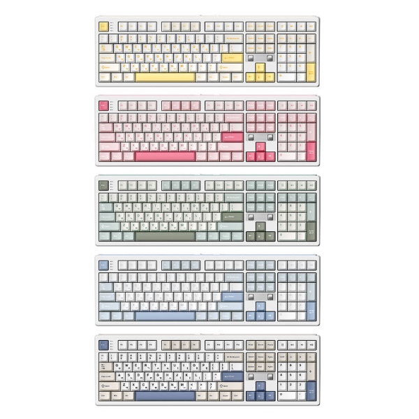 프리플로우 archon AK68 DualDial 유무선 기계식 (바나나라떼)_이미지