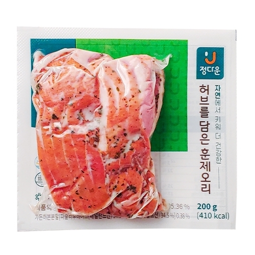 허브를 담은 훈제오리 200g