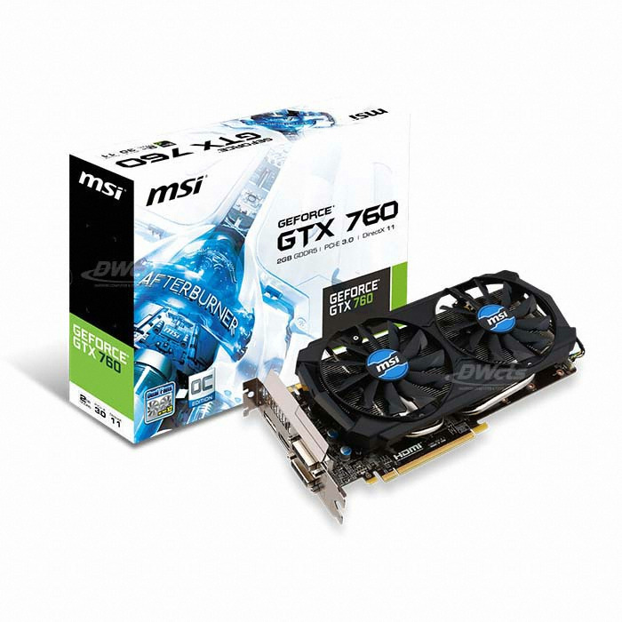 MSI 지포스 GTX760 블랙 아머 X2 OC D5 2GB 대원씨티에스_이미지