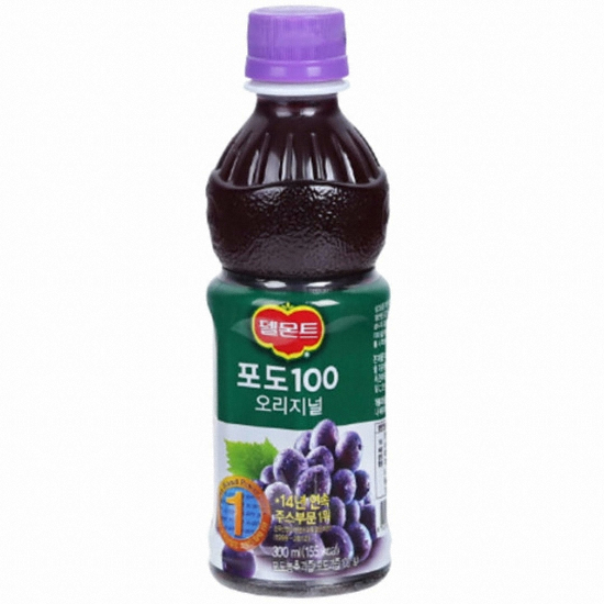 롯데칠성음료 델몬트 오리지널 포도 300ml (12개)