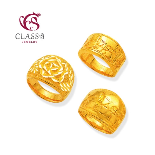 클래스에스 샤이니3장미꽃 금반지 7.5g (1개)_이미지