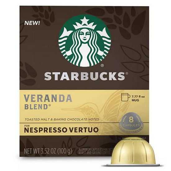 네슬레 스타벅스 앳홈 네스프레소 버츄오 커피캡슐 베란다 8개입 (4개)