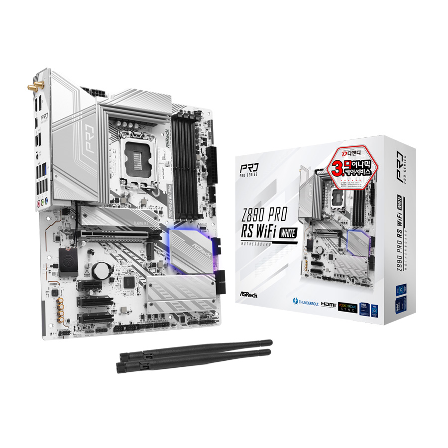 ASRock Z890 Pro RS WiFi White 디앤디컴이미지입니다. 누르면 해당 게시물로 새창이동합니다.