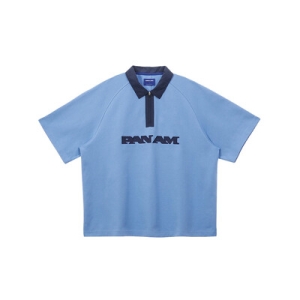 팬암 폰트 로고 카라 반팔티 PRBCLT11110DD-W 724570_PRBCLT11110DDW