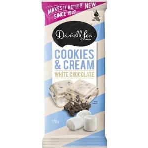 Darrell Lea 데럴리아 쿠키 앤 크림 화이트 초콜릿 스낵 170g 3팩_이미지