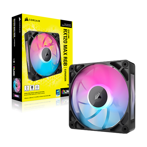 CORSAIR iCUE LINK RX120 MAX RGB (블랙)_이미지