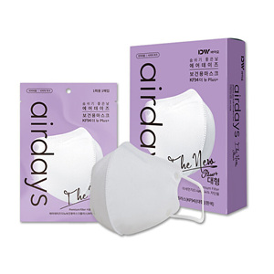 디더블유바이오 에어데이즈 더 뉴 플러스 보건용 마스크 KF94 대형 (30매)