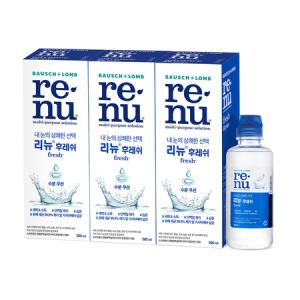 바슈롬 리뉴 후레쉬 500ml x 3개 + 120ml x 1개