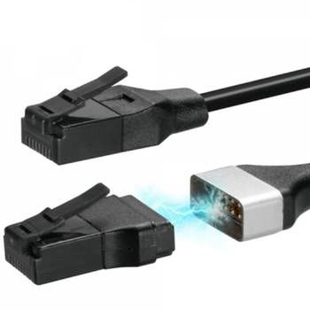 산와서플라이 SANWA KB-SL6ABA CAT.6A UTP 마그네틱 랜케이블 (3m)_이미지