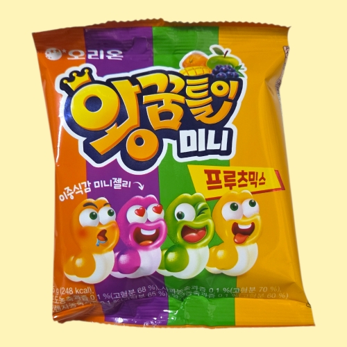 오리온 왕꿈틀이 미니 75g (5개)_이미지