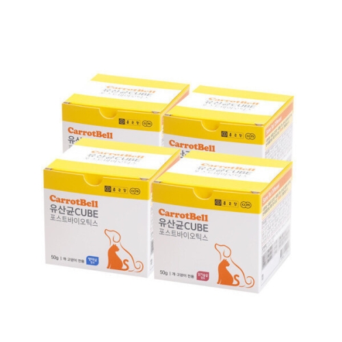 종근당 캐롯벨 유산균 큐브 콤보 50g (4개)_이미지